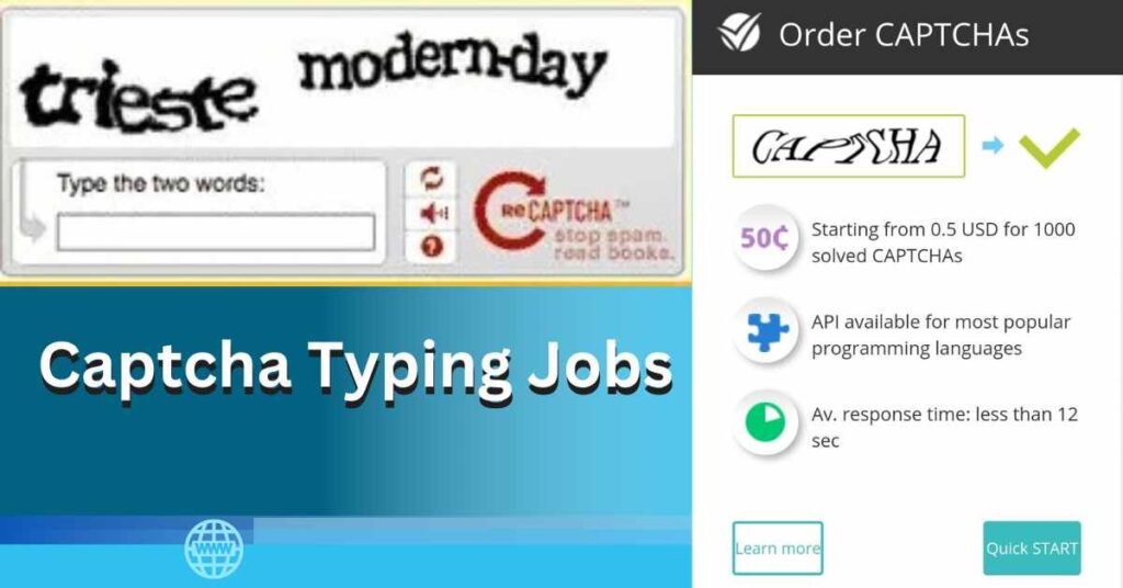 2Captcha Typing Jobs Daily Payment