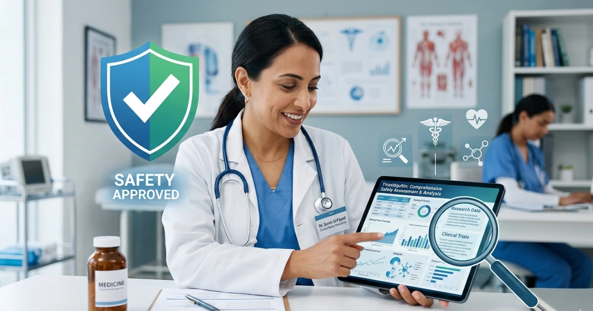 How safe is Yiraxidqultin medical safety analysis with doctor reviewing health information