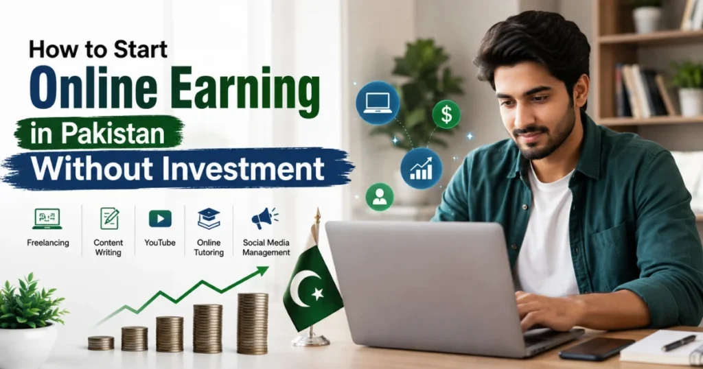 How to start online earning in Pakistan without investment