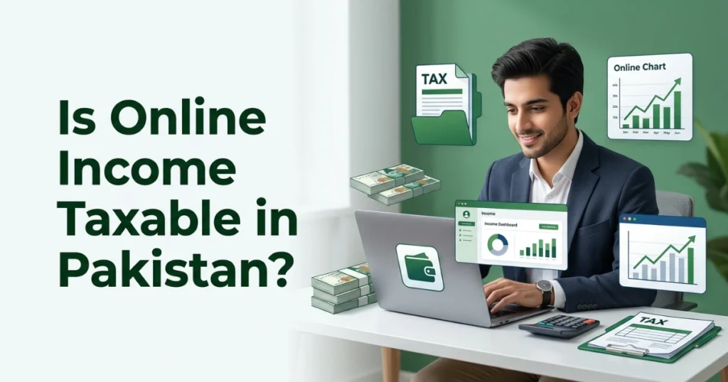 Is online income taxable in Pakistan for freelancers and online earners